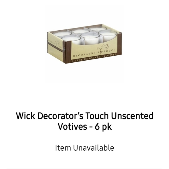DECORATOR'S TOUCH 6 Pack Unscented Shotglass Votive Candles BNWT 1 LEFT - Picture 6 of 7